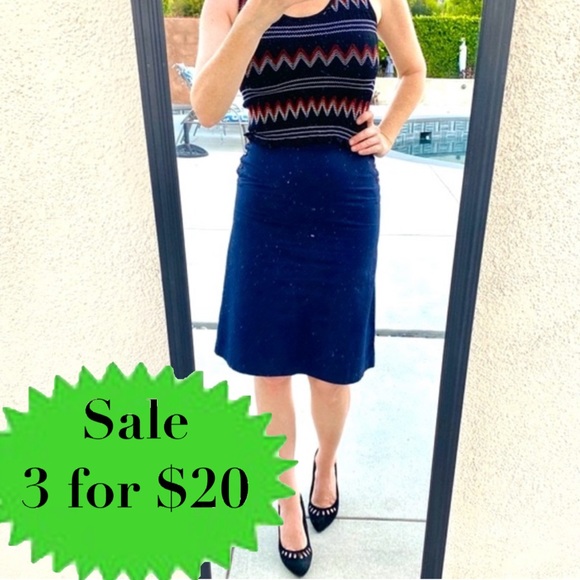 THE LIMITED skirt A-line corset back women’s lace up back navy blue business 4 - Picture 2 of 14